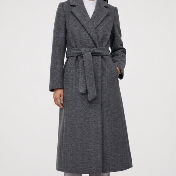 DYNAMITE Womens Dark Grey Wool Blend Coat, Ladies WARM Winter Jacket, Sz (S) EUC - Picture 3 of 7